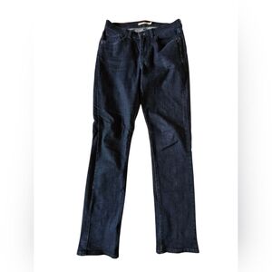 Levis Classic Straight Denim Blue Jeans Size 4L 27W/32L EUC